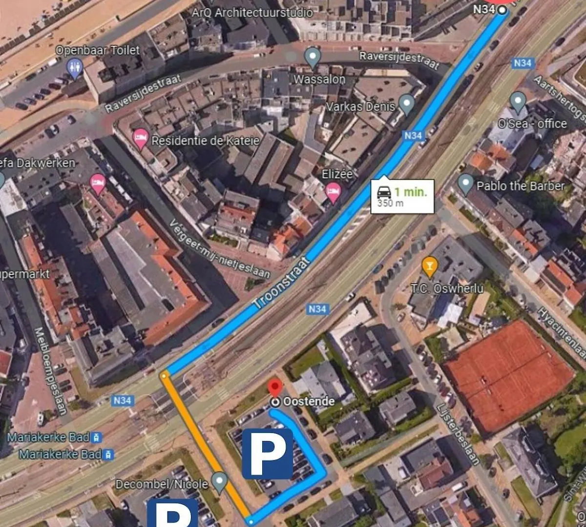 Apartment Prachtige Studio In Oostende Met Verwarmd Zwembad